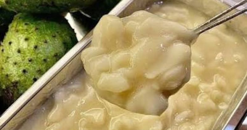 Bước 1 Chế biến mãng cầu