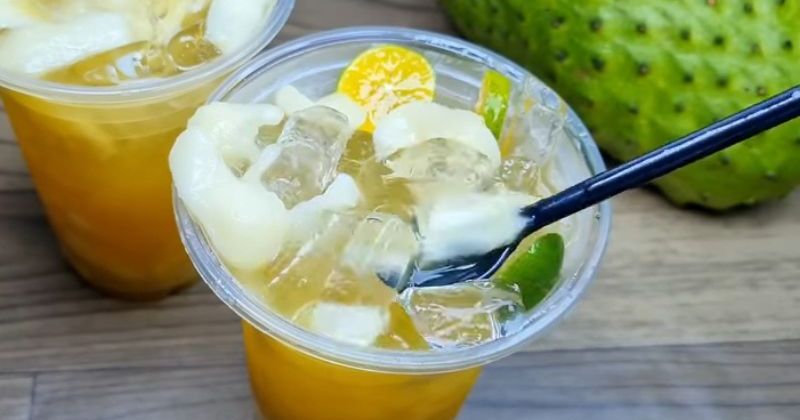 Bước 3 Chế biến trà mãng cầu