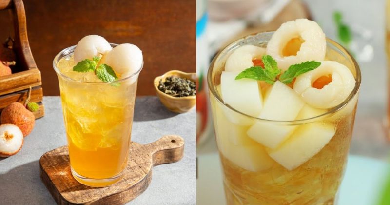 Các công thức pha trà vải