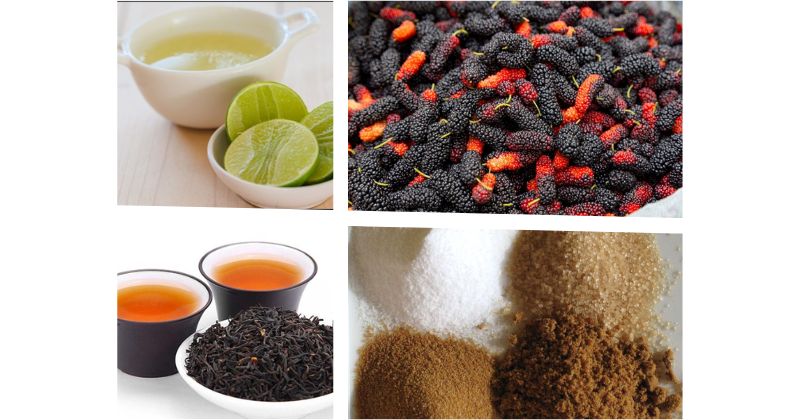 Nguyên liệu làm trà dâu tằm