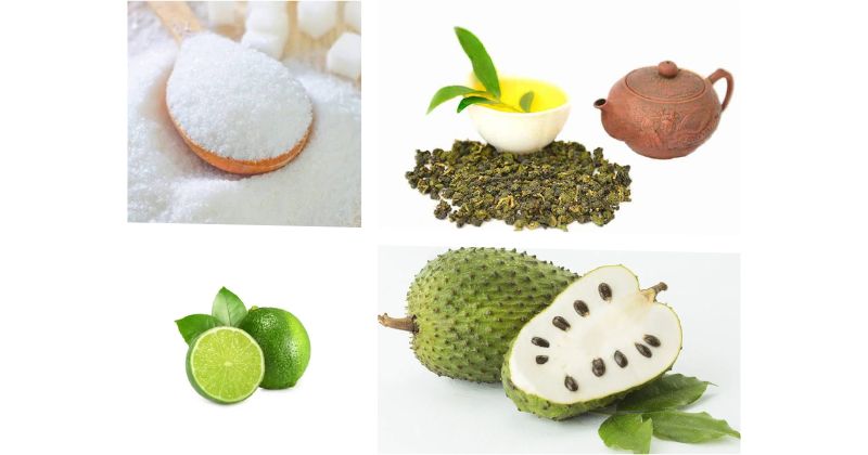 Nguyên liệu làm trà mãng cầu