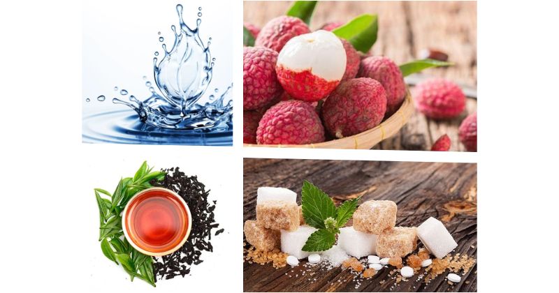 Nguyên liệu pha trà vải