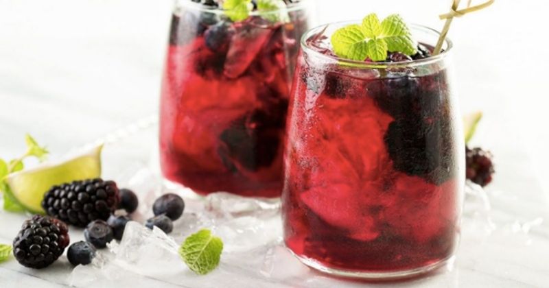 Trà dâu tằm soda mát lạnh