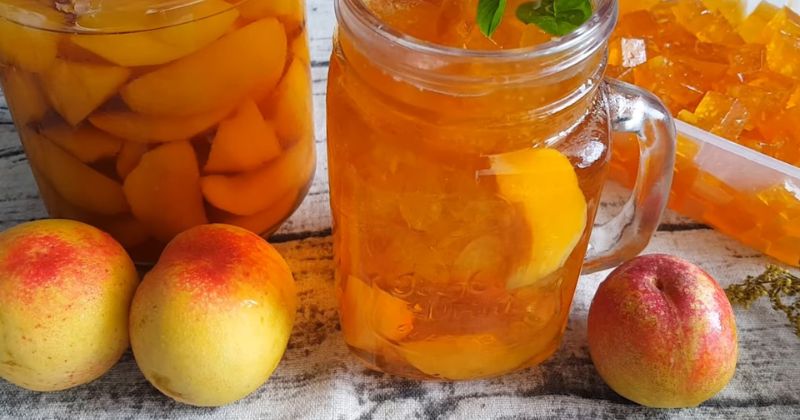 cách làm thạch đào cho trà đào
