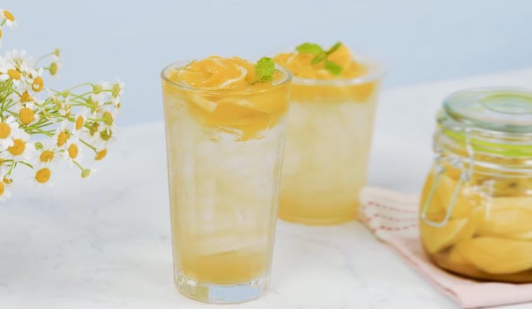 Trà xoài nhiệt đới chín vàng thơm lừng giải nhiệt mùa hè